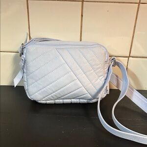 Vera Bradley Evie Quilted Light Blue Crossbody Purse
